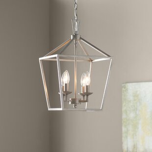 Silver lantern on sale pendant light